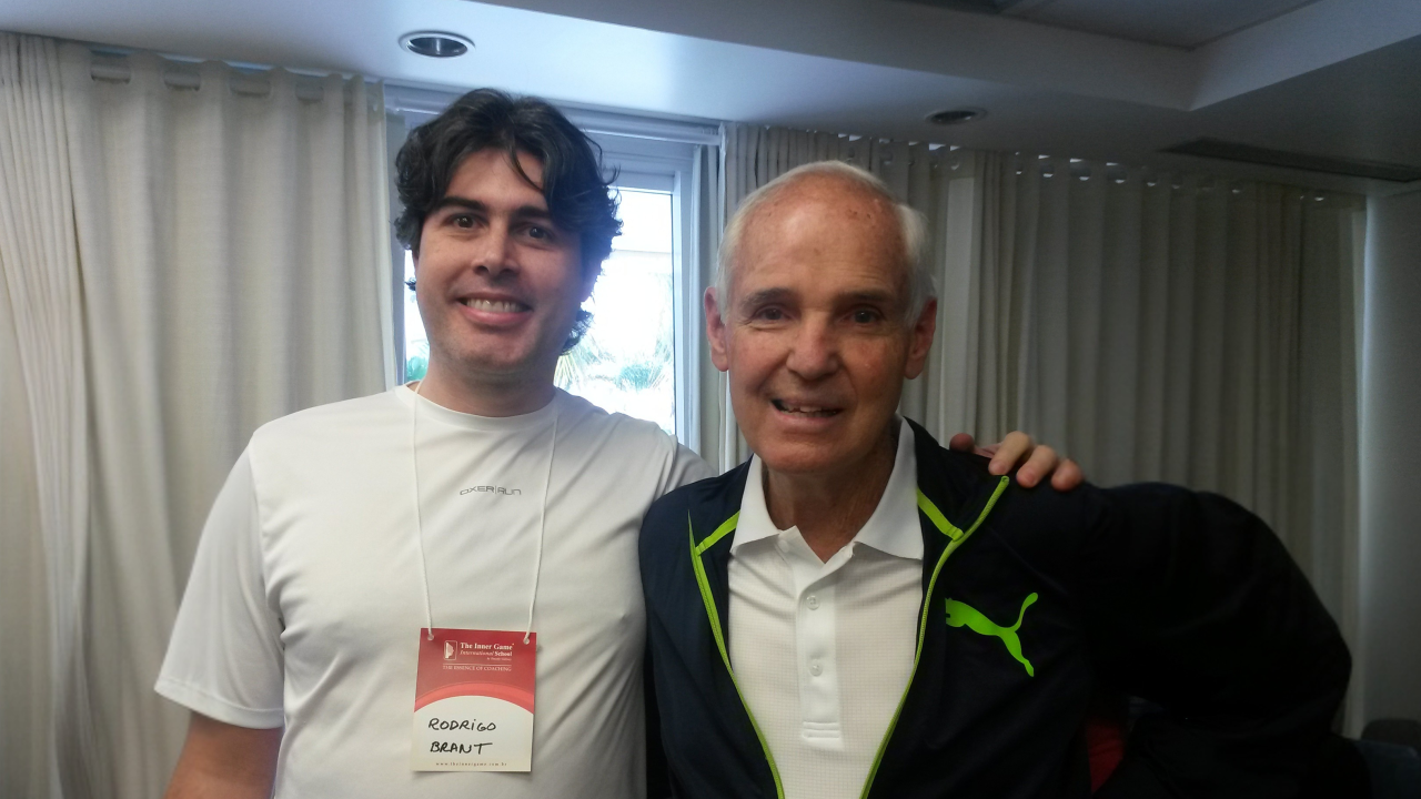 Rodrigo Brant com Timothy Gallwey